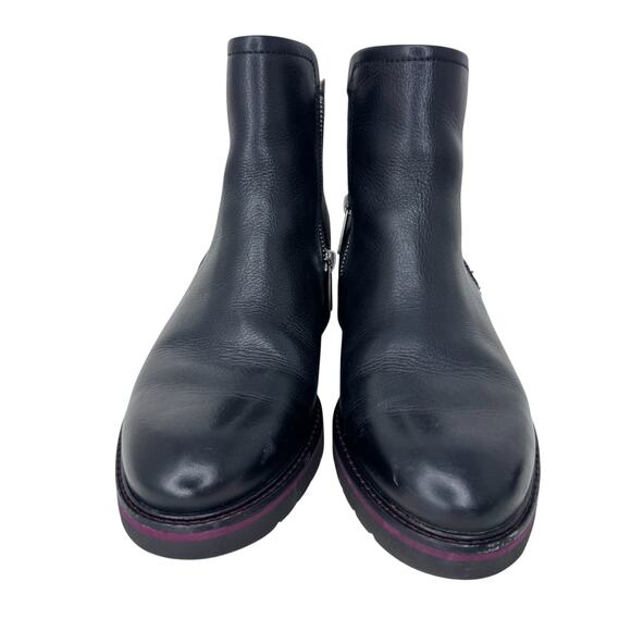 Samuel Hubbard Ankle‎ Zipper Chukka Boots Womens US 9 Black Leather W4120-308 - Picture 4 of 12